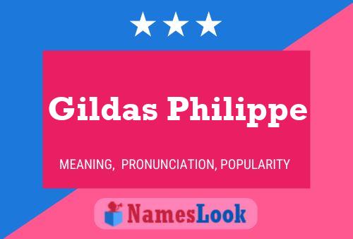 Affiche de nom Gildas Philippe