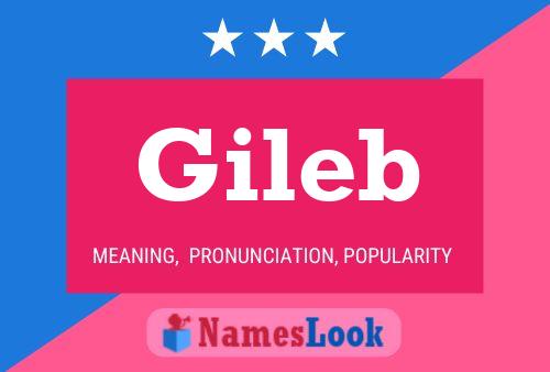 Affiche de nom Gileb