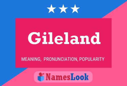 Affiche de nom Gileland