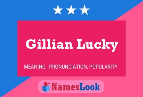 Affiche de nom Gillian Lucky