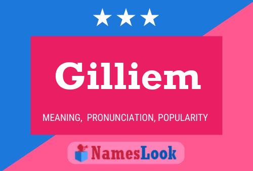 Affiche de nom Gilliem