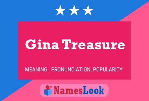 Affiche de nom Gina Treasure