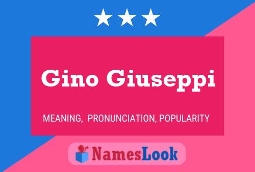 Affiche de nom Gino Giuseppi