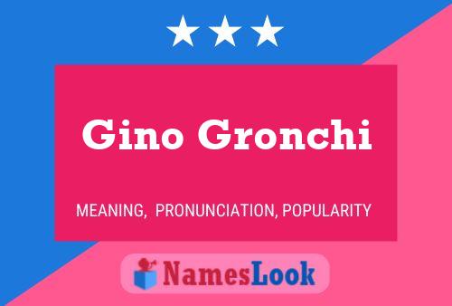 Affiche de nom Gino Gronchi