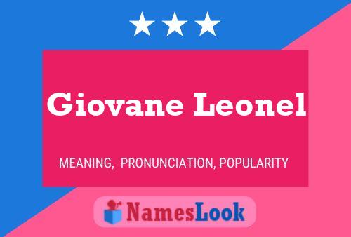 Affiche de nom Giovane Leonel