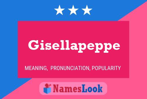 Affiche de nom Gisellapeppe