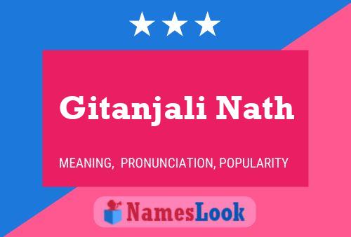 Affiche de nom Gitanjali Nath