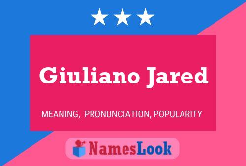 Affiche de nom Giuliano Jared