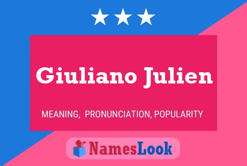 Affiche de nom Giuliano Julien