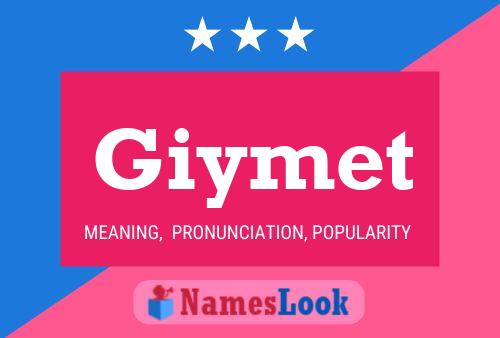 Affiche de nom Giymet