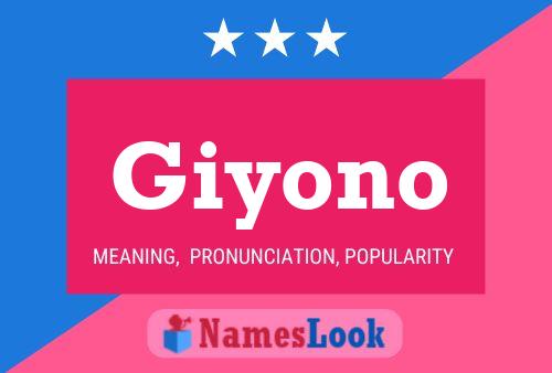 Affiche de nom Giyono