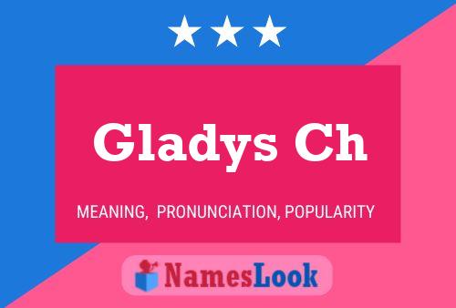 Affiche de nom Gladys Ch