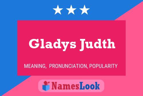 Affiche de nom Gladys Judth