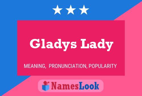 Affiche de nom Gladys Lady