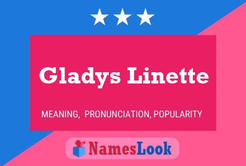 Affiche de nom Gladys Linette