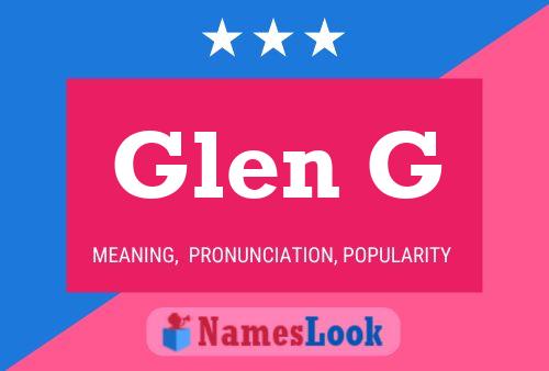 Affiche de nom Glen G