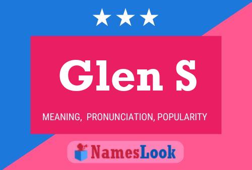 Affiche de nom Glen S