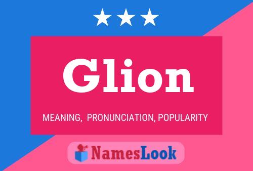 Affiche de nom Glion