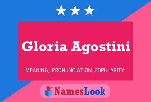 Affiche de nom Gloria Agostini