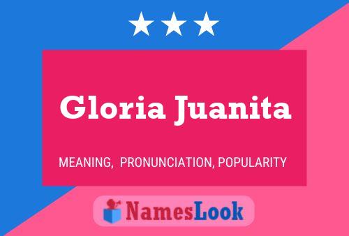 Affiche de nom Gloria Juanita