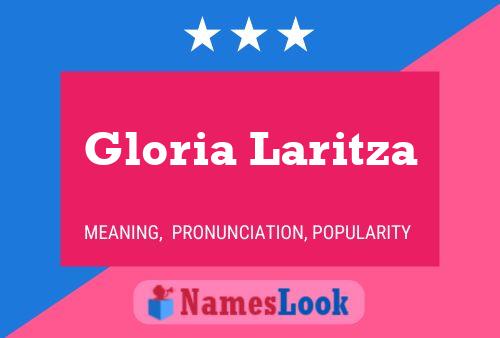 Affiche de nom Gloria Laritza