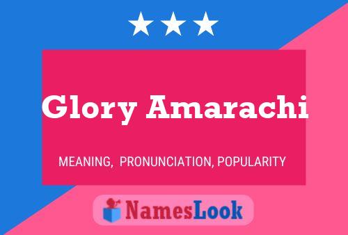 Affiche de nom Glory Amarachi