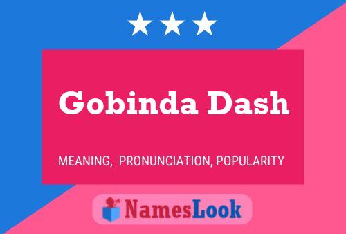 Affiche de nom Gobinda Dash