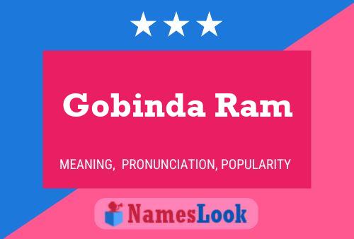 Affiche de nom Gobinda Ram