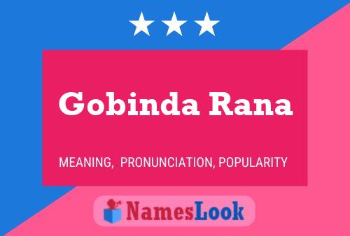 Affiche de nom Gobinda Rana