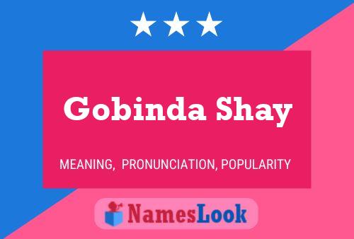 Affiche de nom Gobinda Shay