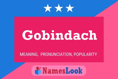 Affiche de nom Gobindach