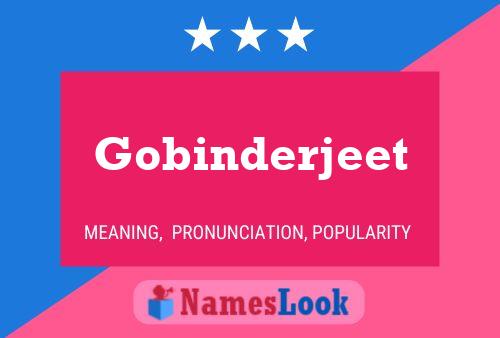 Affiche de nom Gobinderjeet