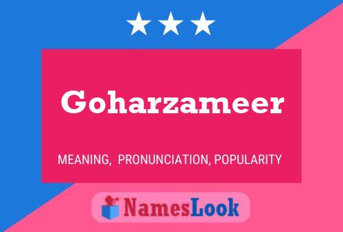 Affiche de nom Goharzameer