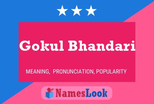 Affiche de nom Gokul Bhandari