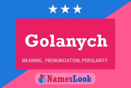 Affiche de nom Golanych