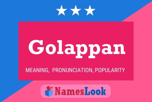 Affiche de nom Golappan