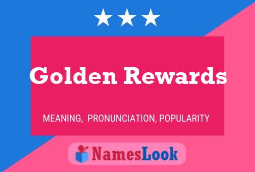 Affiche de nom Golden Rewards