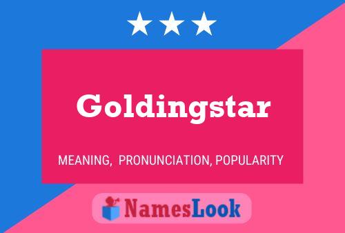 Affiche de nom Goldingstar