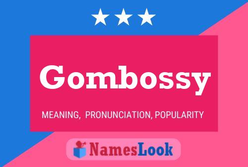 Affiche de nom Gombossy