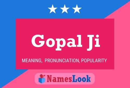 Affiche de nom Gopal Ji