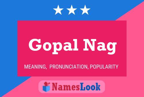 Affiche de nom Gopal Nag