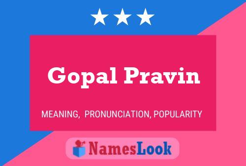 Affiche de nom Gopal Pravin