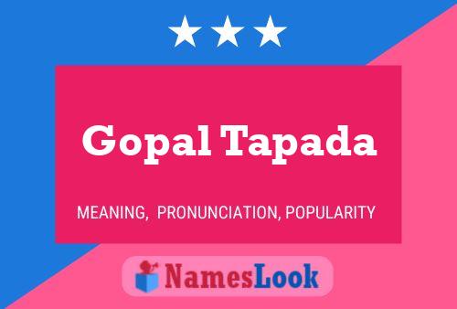 Affiche de nom Gopal Tapada