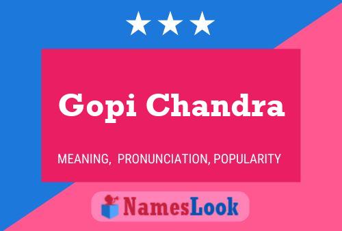 Affiche de nom Gopi Chandra