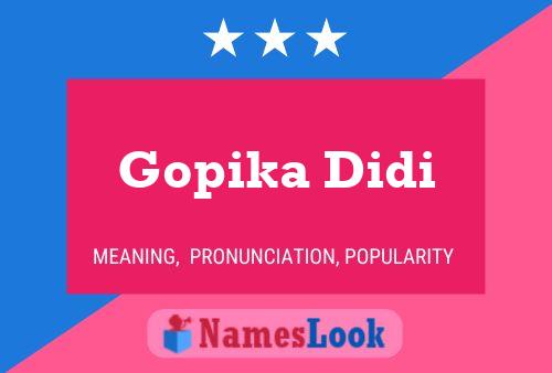 Affiche de nom Gopika Didi