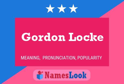 Affiche de nom Gordon Locke