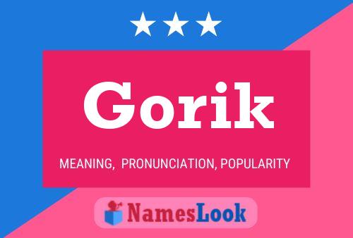 Affiche de nom Gorik