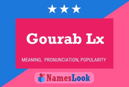 Affiche de nom Gourab Lx