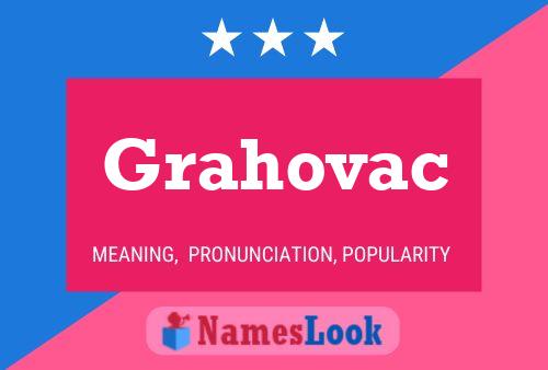 Affiche de nom Grahovac