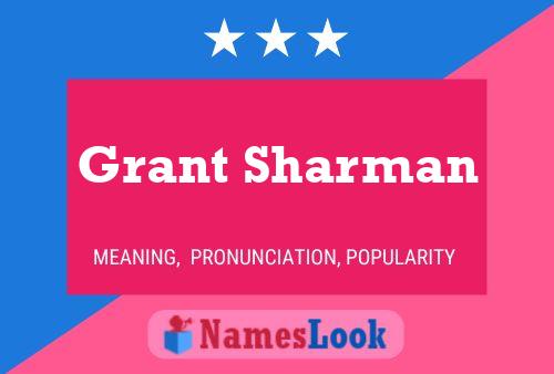 Affiche de nom Grant Sharman